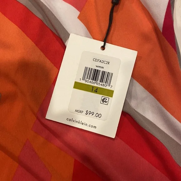 Calvin Klein Lightweight Summer Dress, NWT, Size 14 - Picture 5 of 6